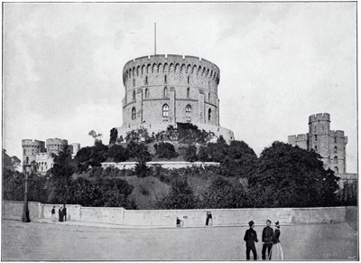 Windsor Castle: A near view of the Round Tower